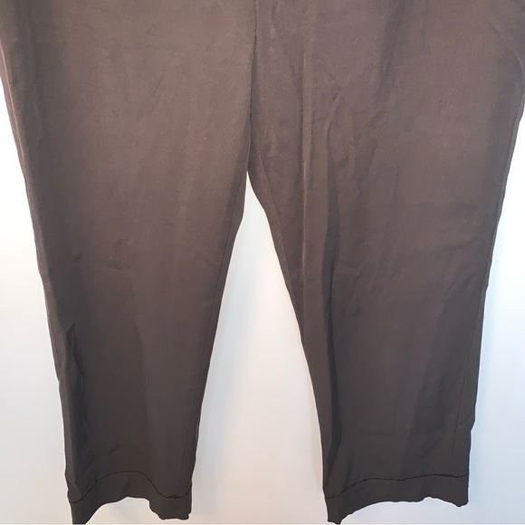 Zara Collection Brown Viscose Ankle Pants M - Picture 10 of 13